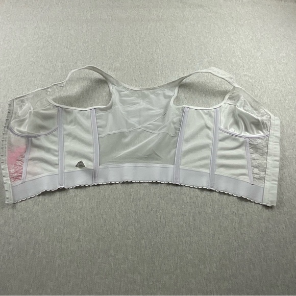 EXQUISITEFORM RN#139861 POSTURE SUPPORT WOMEN’S LONGLINE / BRA SIZE:36C WHITE - Picture 7 of 15